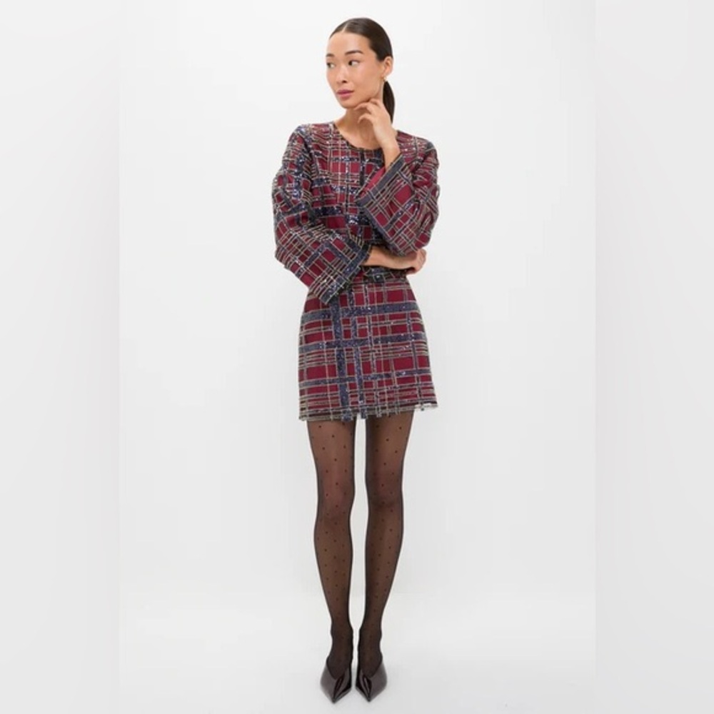 TUCKERNUCK Sequin Plaid Maxine Top + Sequin Plaid Meg Skirt SET small/medium